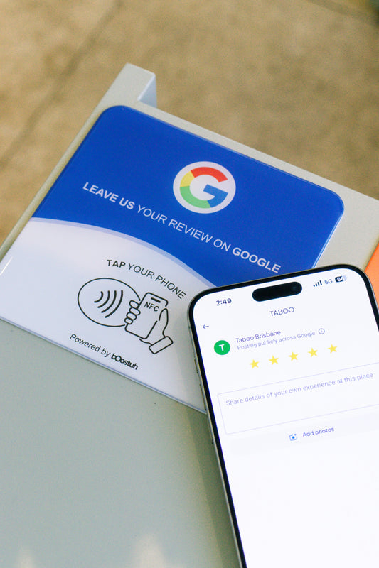 Tap To Review Google Plaque